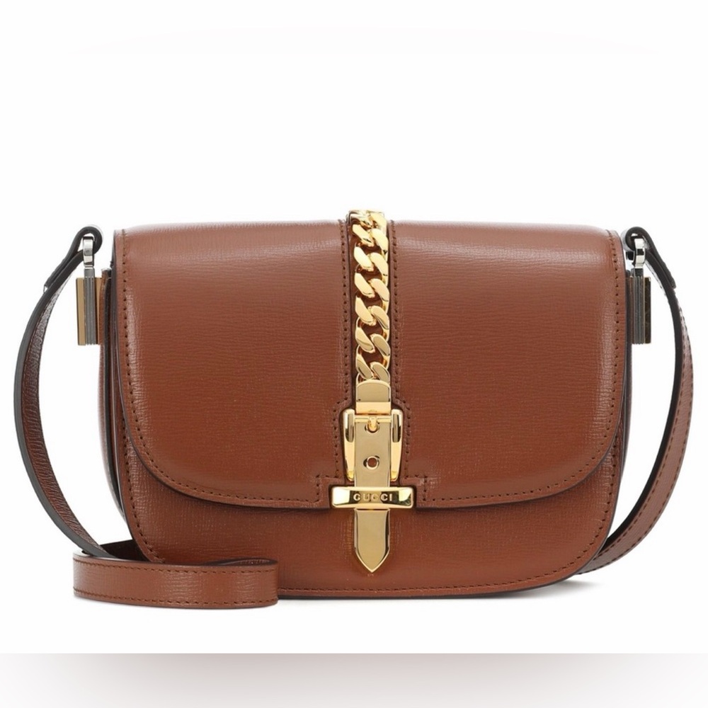 🐎Gucci🐎Sylvie Mini  1969 Crossbody in Cuir